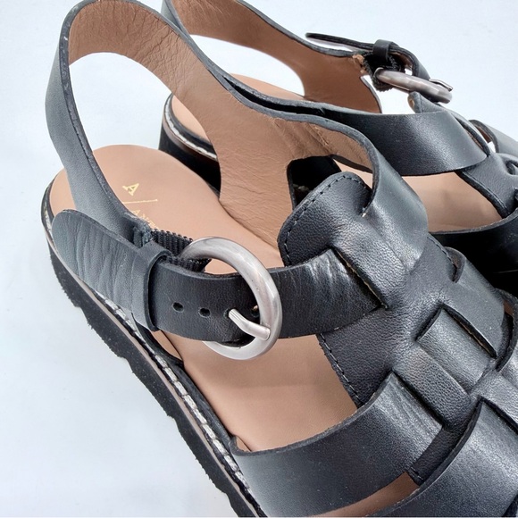 Anthropologie Black Strappy Sandals - Picture 4 of 10
